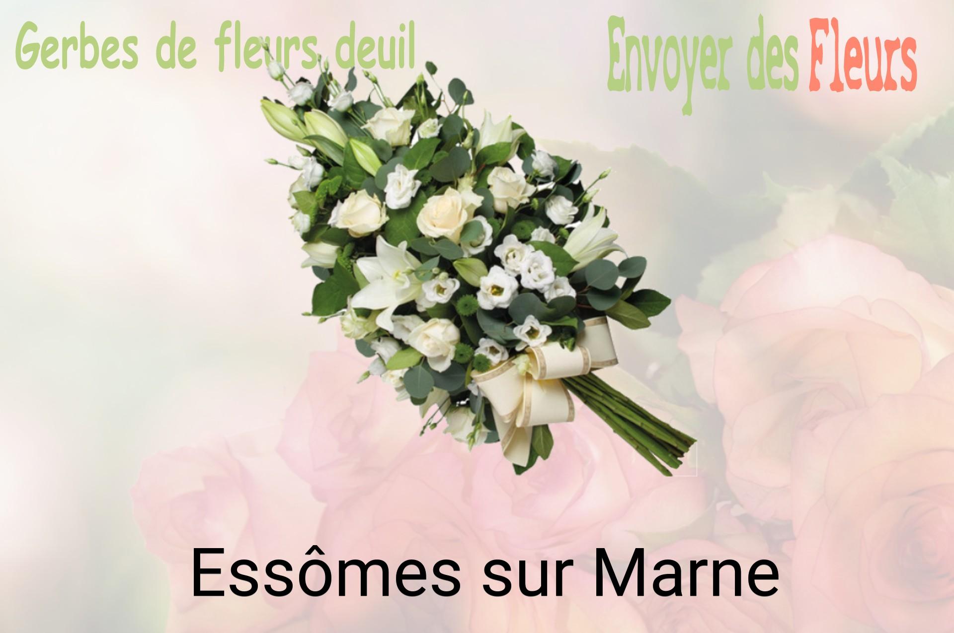 Gerbe de fleurs de deuil livrée à Essômes-sur-Marne